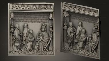 High reliefs and bas-reliefs, historical and religious (GRLFH_0268) 3D model for CNC machine